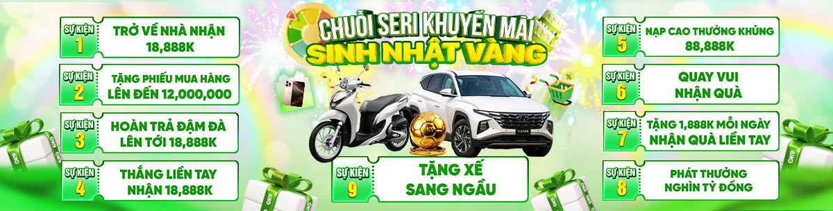 chuỗi khuyến mãi OK9 THÁNG 8/2025
